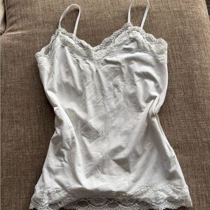 Energie White Lace-Trim Camisole